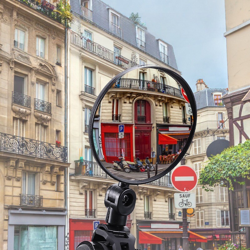 1PC Ogledalo za jahanje koje se okreće za 360 stupnjeva, veliko vidno polje, stražnje ogledalo za brdski bicikl, konveksno električno vozilo, stražnji pogled