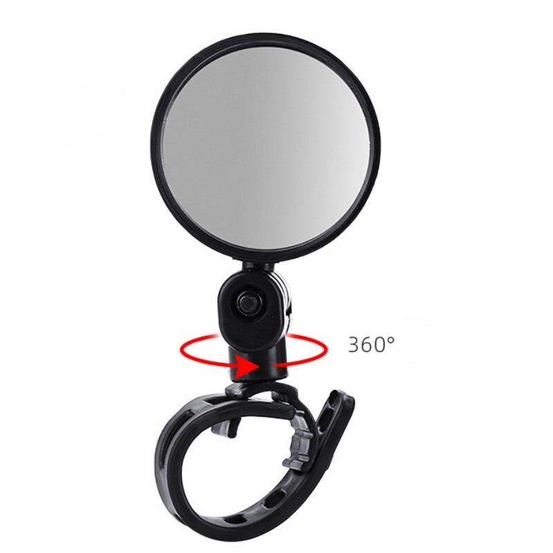 1PC Ogledalo za jahanje koje se okreće za 360 stupnjeva, veliko vidno polje, stražnje ogledalo za brdski bicikl, konveksno električno vozilo, stražnji pogled