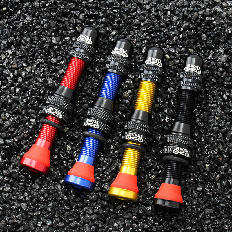 MUQZI 2PCS 60 mm Schrader ventil MTB cestovni bicikl A/V ventil s obručima bez zračnica CNC ventil za kotače za gume bez zračnica Dodaci za biciklizam