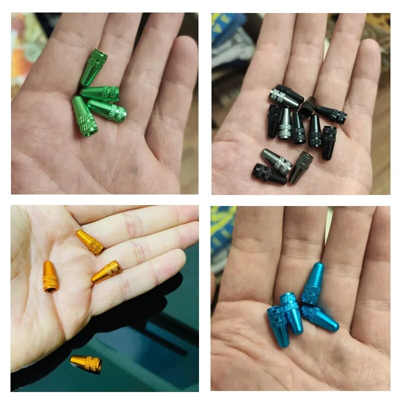 10PCS Kapice ventila guma za kotače bicikla od aluminijske legure Otporne na prašinu MTB cestovni bicikl Kapice osovine ventila Dodaci za gume francuskih kapica ventila
