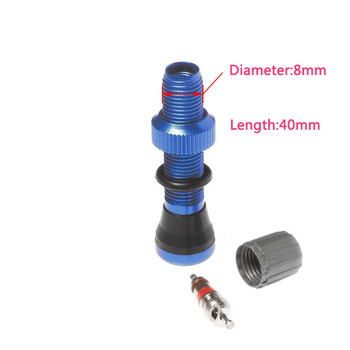 1 бр. 40 mm MTB Bicycle Schrader Tubeless Valve for Mountain Bike Valve Джанта Безкамерна гума Клапан за гуми