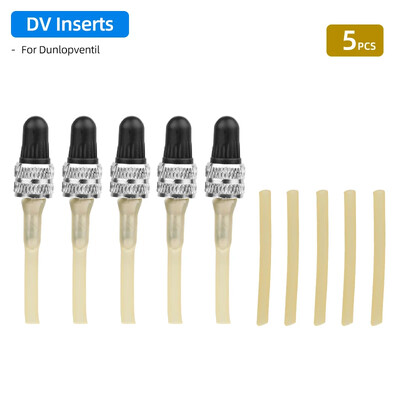 2/5 KOM Umetci za Dunlop ventil bakrene matice legura cinka bicikl Woods Blitz cijev mlaznica D/V zamjena jezgre s dodatnim crijevom