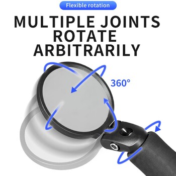 Πτυσσόμενο ποδήλατο βουνού Πτυσσόμενος καθρέφτης οπισθοπορείας Ρυθμιζόμενος ανακλαστήρας τιμονιού Προβολή καθρέφτη Κυρτή ράβδο πίσω από κράμα αλουμινίου J4K3