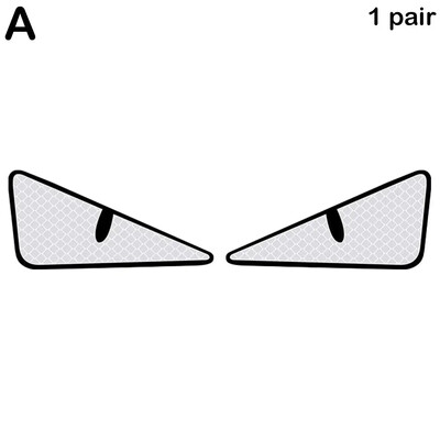 1 par crtića, velike oči, reflektirajuća naljepnica, naljepnice, sigurnosni dodaci, noćni reflektor, bicikl, automobil, motocikl, biciklizam Wa T3x4