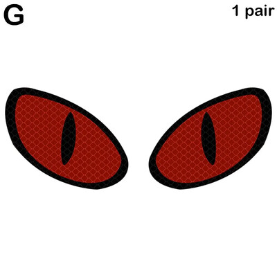 1 par crtića, velike oči, reflektirajuća naljepnica, naljepnice, sigurnosni dodaci, noćni reflektor, bicikl, automobil, motocikl, biciklizam Wa T3x4