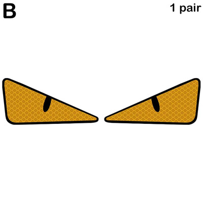 1 par crtića, velike oči, reflektirajuća naljepnica, naljepnice, sigurnosni dodaci, noćni reflektor, bicikl, automobil, motocikl, biciklizam Wa T3x4