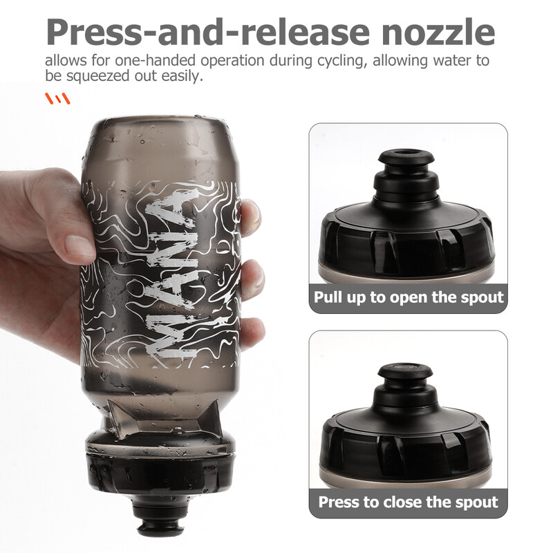 MANA velosipēds ūdens pudele pārtikas kvalitātes PP ceļa MTB velosipēds āra sportam plastmasas pārnēsājama liela ietilpība dzērienu riteņbraukšanas ūdens pudele