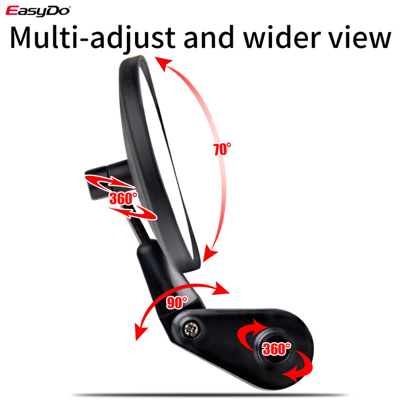 EasyDo retrovizor za bicikle Ogledalo na upravljaču bicikla Okretanje za 360° Podesivi stražnji nišan Reflektor protiv pada Dodaci za MTB bicikle