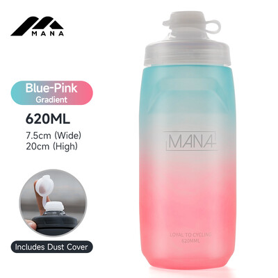 MANA 2024 NOVA Biciklistička boca za vodu 620 ML Push-on Ultralagana, nepropusna, bez mirisa, sportska biciklistička boca za vodu Kampiranje Planinarenje Jahanje