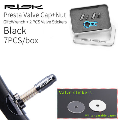 RISK Poklopac ventila za bicikl od titana Planinski cestovni bicikl Tubeless Presta mlaznica Poklopac jezgre ventila MTB francuski otporan na prašinu