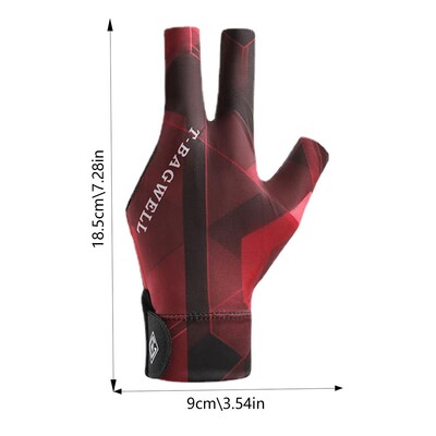 Rukavice za bilijar s tri prsta Rukavice za bilijar upijaju znoj Prozračne i protuklizne rukavice Zaštita lijeve ruke za snooker