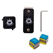 Magnetski držač za kredu za biljar s kopčom za remen Prijenosna torbica za kredu Mini s ključem Štap za bilijar Pribor za snooker Praktični alat