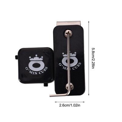 Magnetski držač za kredu za biljar s kopčom za remen Prijenosna torbica za kredu Mini s ključem Štap za bilijar Pribor za snooker Praktični alat