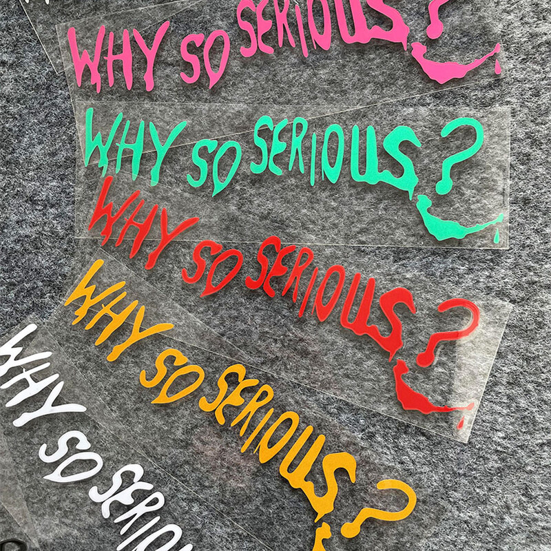 Smiješno Zašto tako ozbiljno Reflektirajuća naljepnica za automobile Vanjski dodaci za motocikle Naljepnice Dekor branik Kaciga za vjetrobran