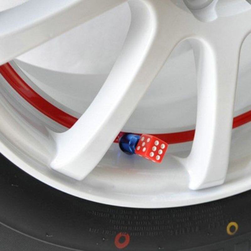 4kom Kockica u obliku kotača automobila Kamion Guma Zračni ventil Poklopac stabljike Poklopac za prašinu Dodaci za biciklistički ventil