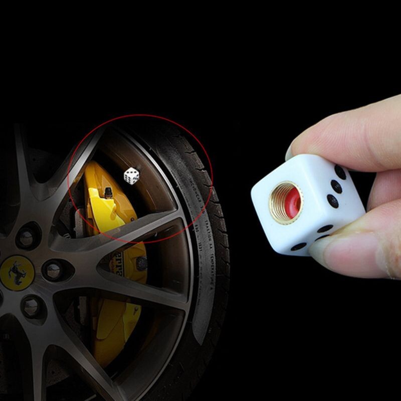 4kom Kockica u obliku kotača automobila Kamion Guma Zračni ventil Poklopac stabljike Poklopac za prašinu Dodaci za biciklistički ventil