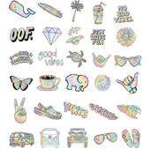 50 kom./lot Gradijent Grafiti Naljepnice za bicikl Prtljaga Auto Motocikl Šalica za vodu Vodootporne naljepnice Dodaci za biciklizam Naljepnice