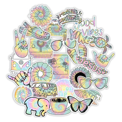 50 kom./lot Gradijent Grafiti Naljepnice za bicikl Prtljaga Auto Motocikl Šalica za vodu Vodootporne naljepnice Dodaci za biciklizam Naljepnice