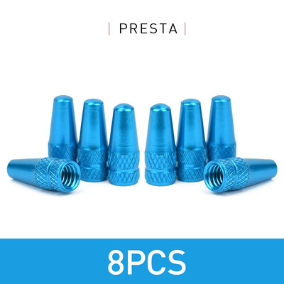 4/8 komada gume za bicikle od aluminijske legure Prest Valve Cap MTB cestovni bicikl Prekriveni zaštitnik Cestovna MTB guma Bicikl otporan na prašinu Presta ventil