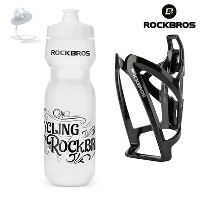 ROCKBROS kerékpáros kulacs 750 ml-es kerékpáros palack tartóval kültéri sport hordozható kerékpáros vízforraló kulacs ivóeszközök