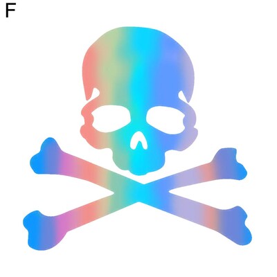 Reflektirajuća naljepnica s lubanjom Bicikl Fluorescentne naljepnice za bicikle Noćna vožnja biciklom Cesta MTB Fiksna oprema Skeleton naljepnice Dodaci za bicikle