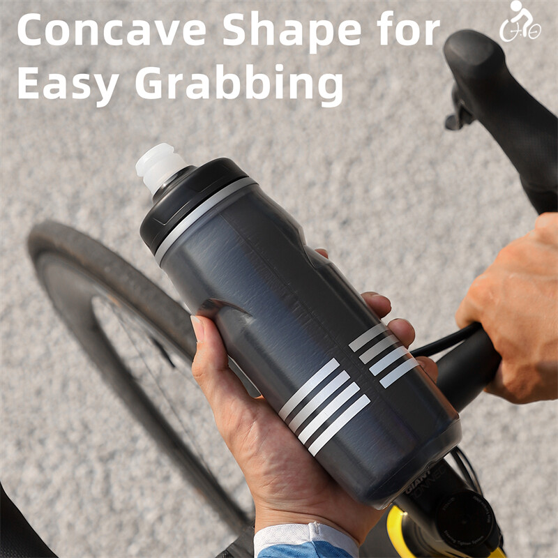 WEST BIKING Biciklistička boca za vodu Termalna silikonska boca izolirana za hladnu vodu Fitnes vanjski bicikl Prijenosni kuhalo za vodu 620 ml