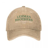 Vintage Lehman Brothers Risk Management Department 2008 Baseball kape Unisex stil Isprani tatin šešir Šešir za vanjske prilike
