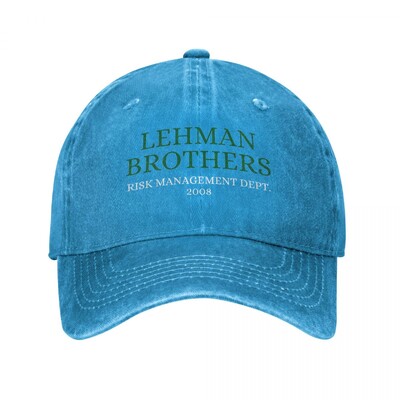 Vintage Lehman Brothers Risk Management Department 2008 Baseball kape Unisex stil Isprani tatin šešir Šešir za vanjske prilike