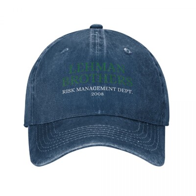 Vintage Lehman Brothers Risk Management Department 2008 Baseball kape Unisex stil Isprani tatin šešir Šešir za vanjske prilike