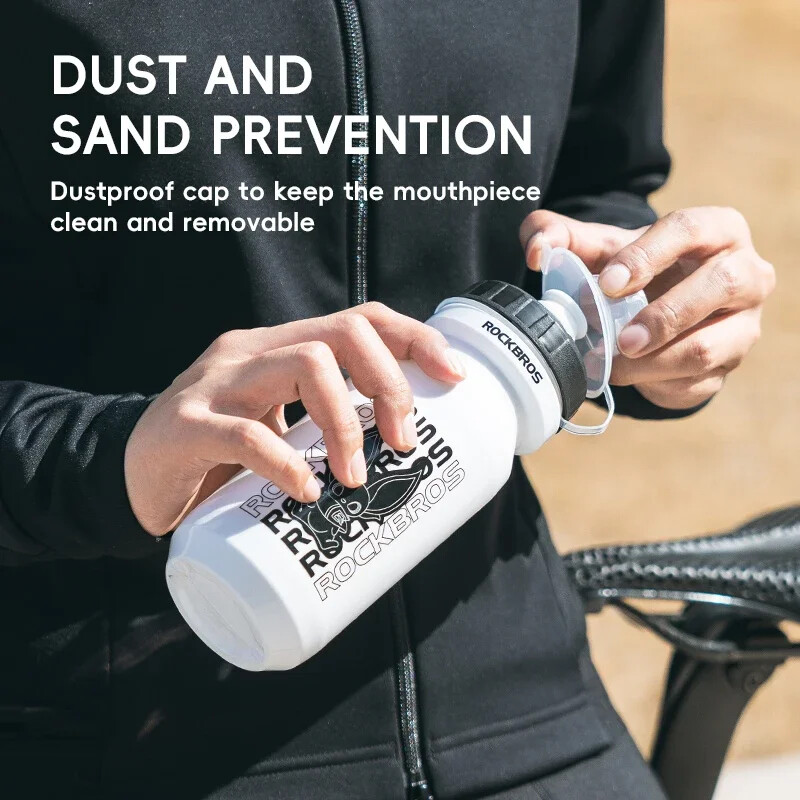 ROCKBROS Sportska boca za vodu 600 ml Nepropusna PP5 Materijal za hranu Sportska boca za bicikle, na zaključavanje, Biciklistički kuhalo za vodu