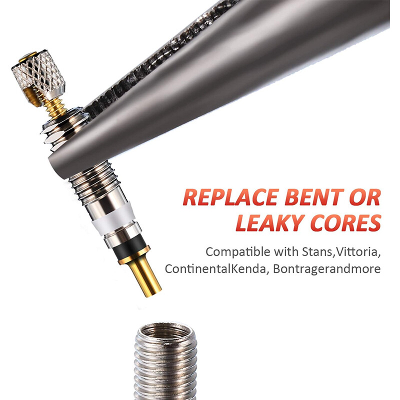 10gab velosipēda noņemama Presta Valve Core Road MTB velosipēdu riepas gaisa vārsta serdes remonta instrumentu komplekta nomaiņa