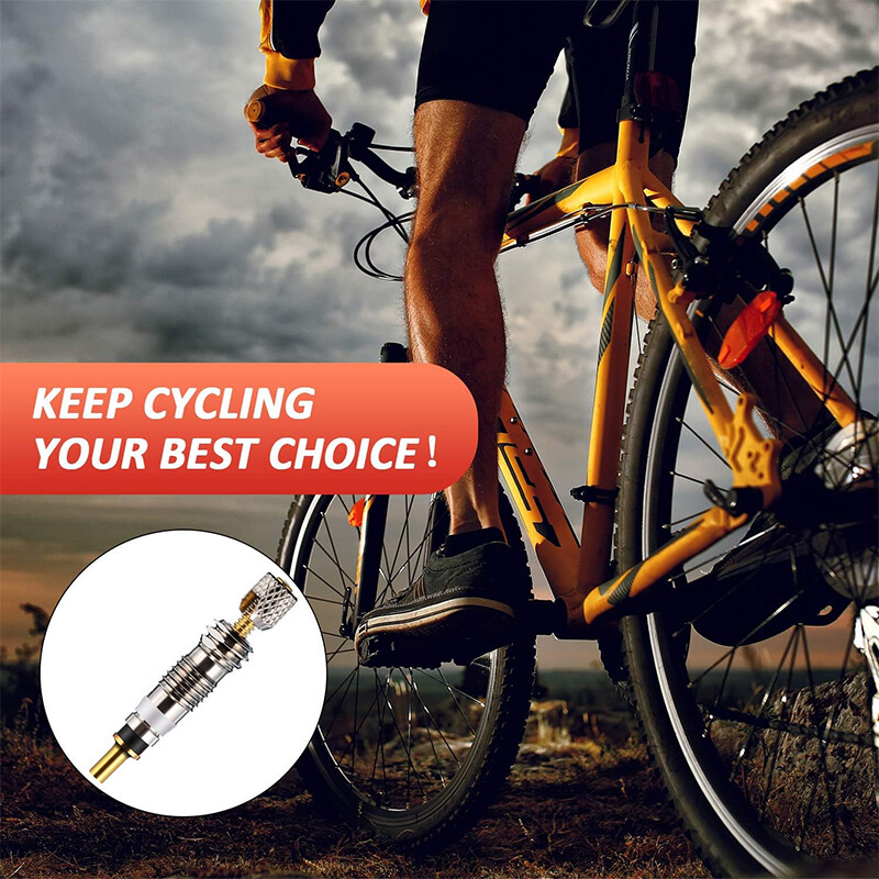 10gab velosipēda noņemama Presta Valve Core Road MTB velosipēdu riepas gaisa vārsta serdes remonta instrumentu komplekta nomaiņa