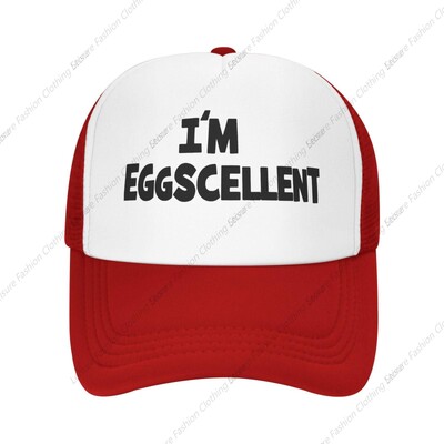 I'm Eggscellent Baseball šeširi za muškarce Žene Podesivi šešir za oca kamiondžiju Kape za vanjske aktivnosti u slobodno vrijeme