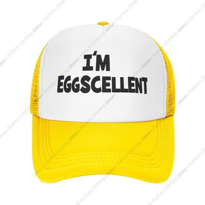 I'm Eggscellent Baseball šeširi za muškarce Žene Podesivi šešir za oca kamiondžiju Kape za vanjske aktivnosti u slobodno vrijeme