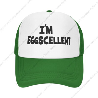 I'm Eggscellent Baseball šeširi za muškarce Žene Podesivi šešir za oca kamiondžiju Kape za vanjske aktivnosti u slobodno vrijeme