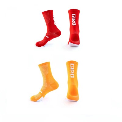 Jaunas Riteņbraukšanas Zeķes Velosipēds Medmāsa Kompresijas šosejas velosipēds Skriešana Mtb Līdz ceļiem Balts Sports Smieklīgs Zīmols Melns