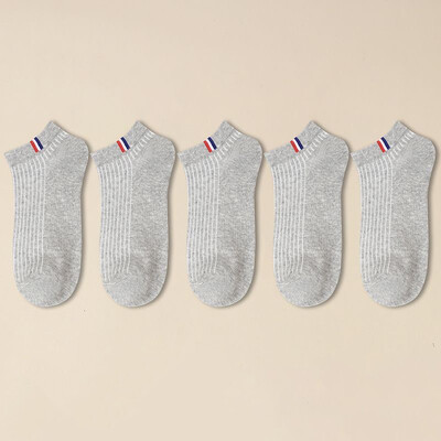 Ljetne tanke brodske čarape Muške ležerne čarape Prozračne čarape za kalibraciju koje upijaju znoj Crne poslovne sportske čarape za gležnjeve