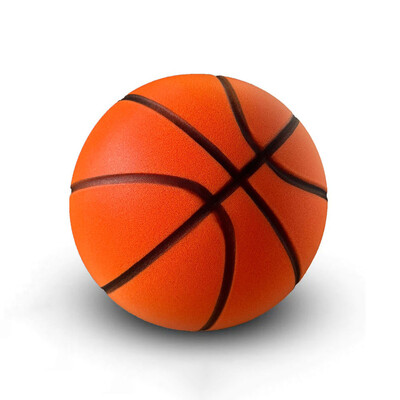 Набраздена безшумна баскетболна топка 29,5'' пенопласт Баскетболна тренировка на закрито Безшумна топка, дриблираща на закрито, тихо отскачаща баскетболна топка без шум