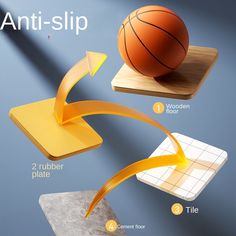 Lopta za dvoranu, tiha lopta, dječja lopta, čvrsta spužva ne ispušta šljaku PU7, tiha košarkaška lopta 24 cm