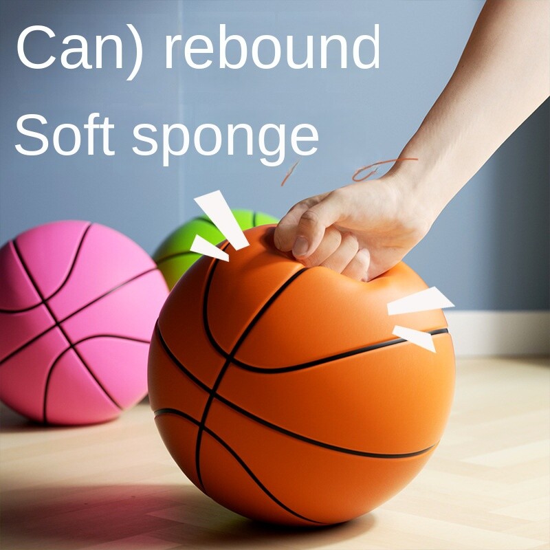 Lopta za dvoranu, tiha lopta, dječja lopta, čvrsta spužva ne ispušta šljaku PU7, tiha košarkaška lopta 24 cm
