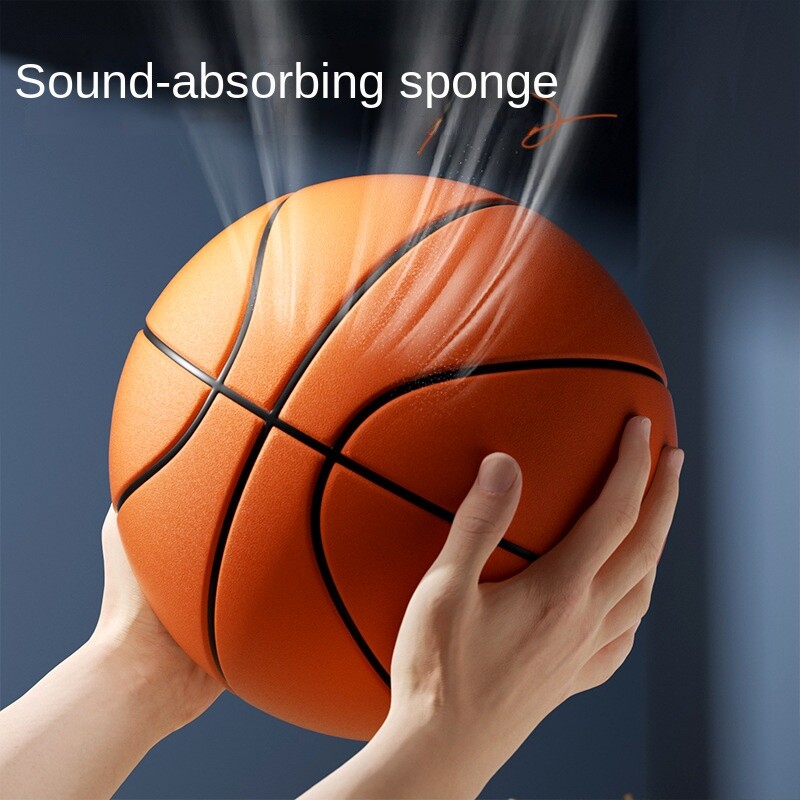 Lopta za dvoranu, tiha lopta, dječja lopta, čvrsta spužva ne ispušta šljaku PU7, tiha košarkaška lopta 24 cm