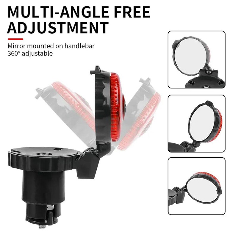 Retrovizor za bicikle Utikač za upravljač bicikla Svjetlo za retrovizor za bicikle Biciklistički upravljač Konveksna ogledala