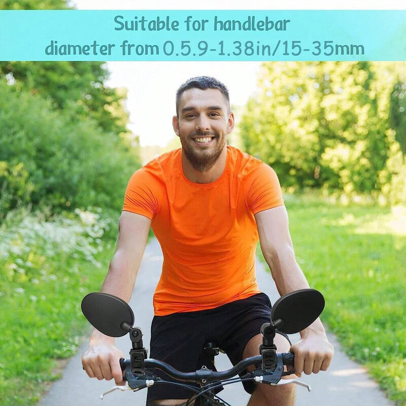 Novi biciklistički retrovizor od 360 stupnjeva širokokutno konveksno ogledalo bicikl široko vidno polje dodaci reflektor silikonske ručke