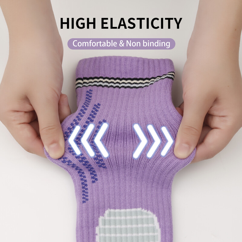 Nove profesionalne sportske čarape s ženskim pamučnim dizajnom na pritisak, mrežicom na stopalu, ženske čarape s srednjim potplatom, fitness trčanje