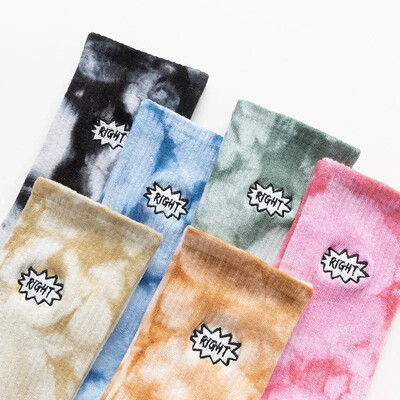 Nove muške i ženske čarape za golf Tie Dye izvezene sportske čarape Čarape za par Čarape za sport na otvorenom