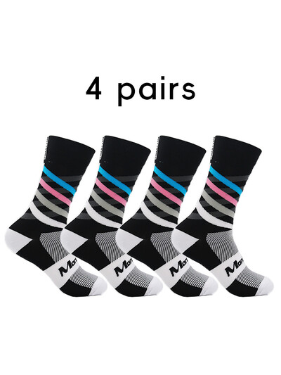 4 чифта водоустойчиви чорапи на открито, които абсорбират потта и са дишащи за алпинизъм, къмпинг, колоездене и ски