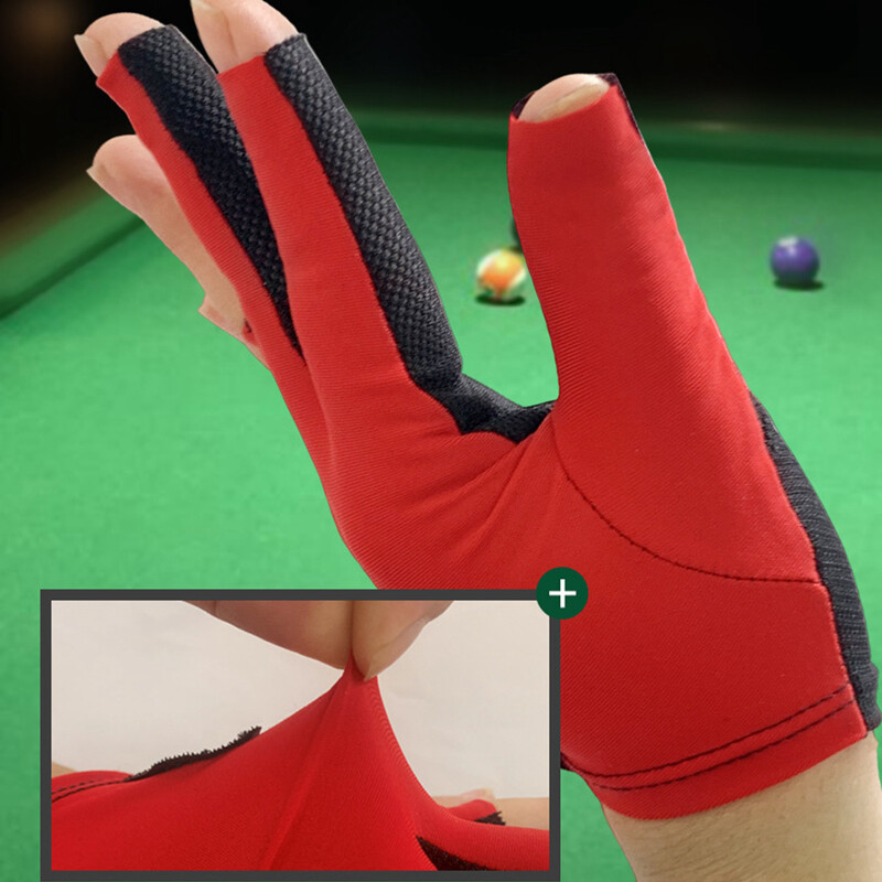 Štap Rukavice za odvojene prste Lijeva ruka za igranje u zatvorenom Elastične neklizajuće otporne na habanje Podesivi zapešće Izdržljive rukavice za bilijarske štapove za odrasle