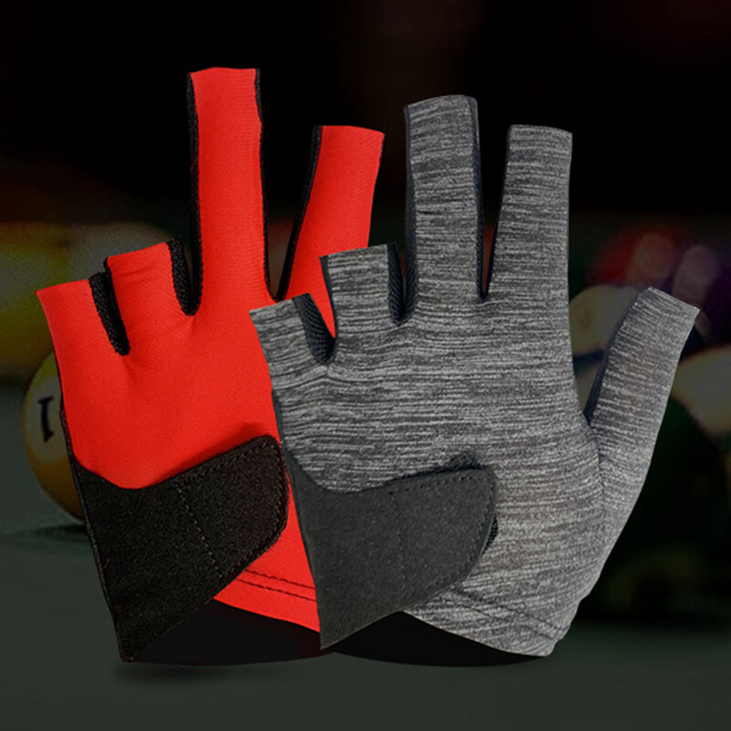 Štap Rukavice za odvojene prste Lijeva ruka za igranje u zatvorenom Elastične neklizajuće otporne na habanje Podesivi zapešće Izdržljive rukavice za bilijarske štapove za odrasle