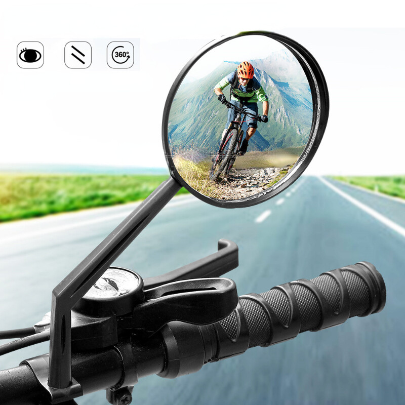 1 pereche oglinda spate bicicleta oglinda convexa rotatie oglinda laterala bicicleta oglinzi retrovizoare rotunde reglabile Accesoriu pentru bicicleta