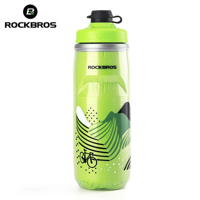 ROCKBROS Biciklistička boca za vodu Termalno silikonska boca s izolacijom za hladnu vodu Bicikl za fitness Prijenosni kuhalo za vodu 620 ml